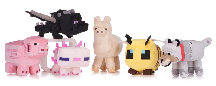 (Mis 3+) MINECRAFT (Serie 2) Peluche 28cm 5ass…x48